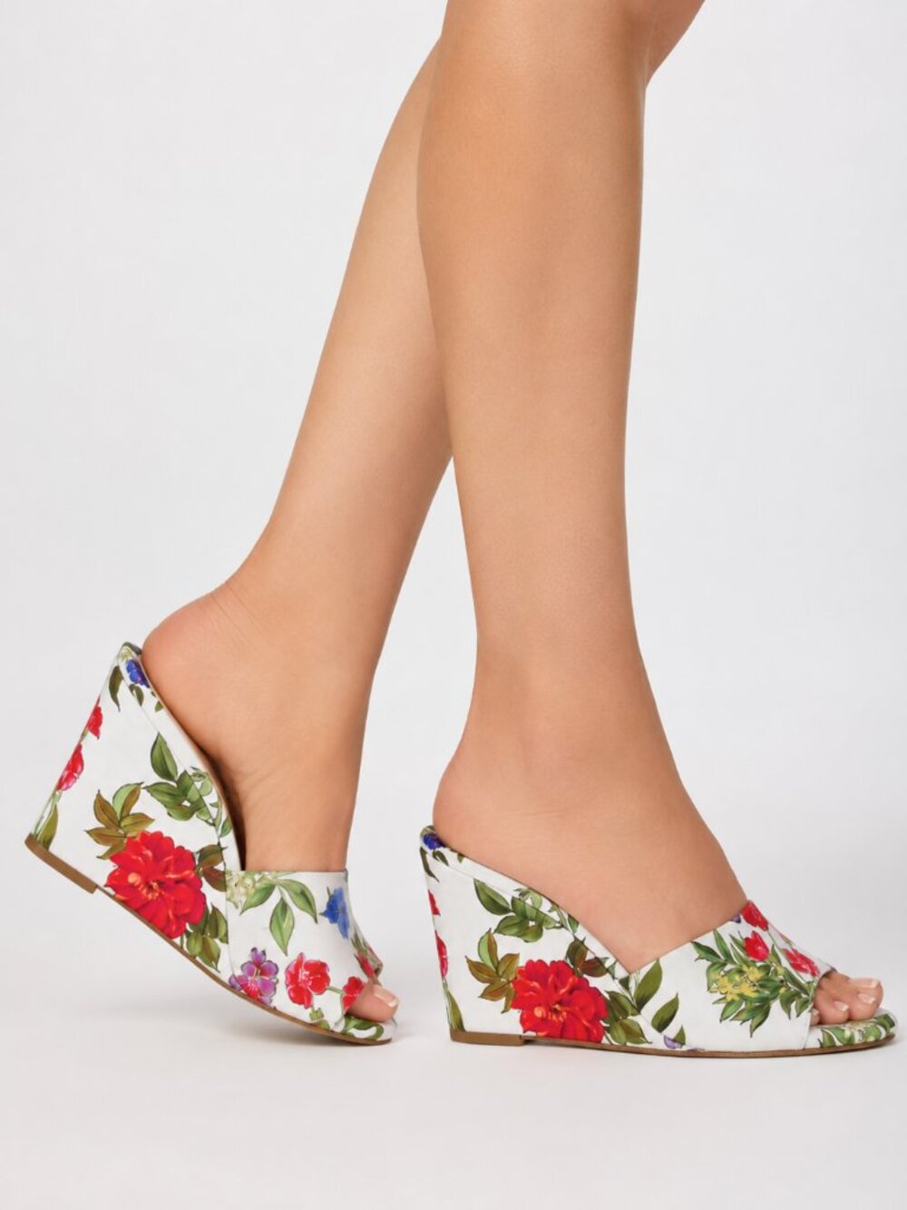 NIB Women's Niya Square Toe Slip-On Wedge Dress Sandals - 8 1/2 M